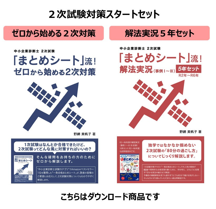 【二次対策電子書籍】「まとめシート」流!ゼロから始める二次対策&解法実況 (事例Ⅰ~Ⅲ)5年セット(R2-R6)